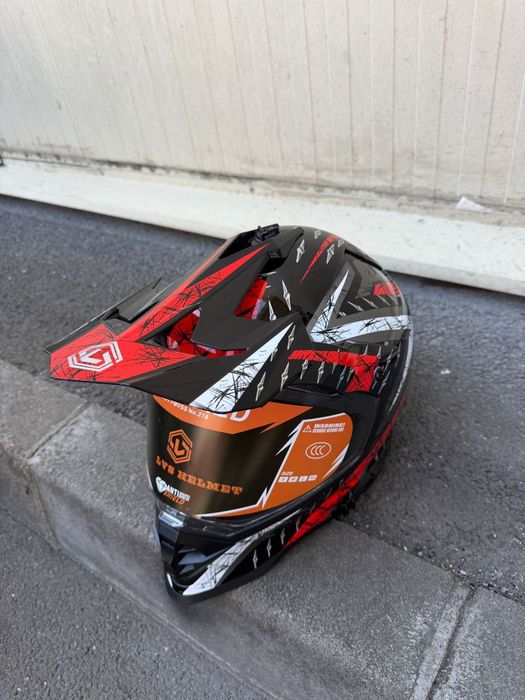 Casca cu viziera cross/ ATV enduro S M L XL