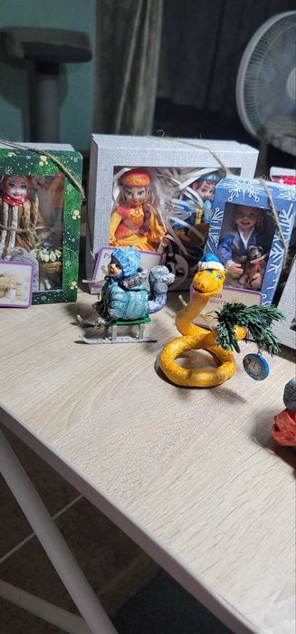 Ватная игрушка на елку