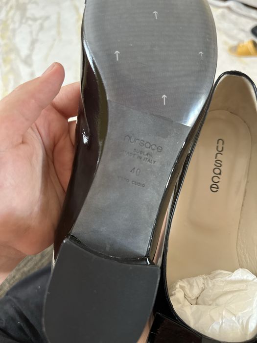 Nursace КОЖА SUOLA,туфли черные