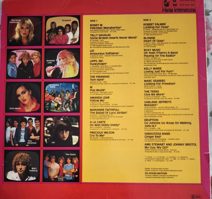 Грамофонна плоча 20 original hits Musik Laden