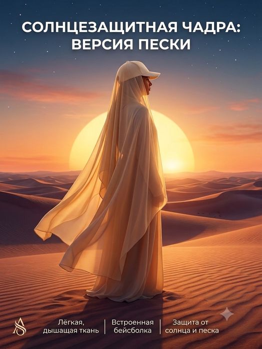 Кепка с платком защита от солнца