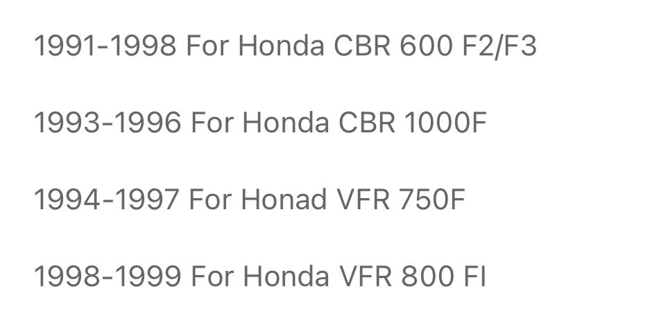 Огледала за Honda CBR F2 F3 VFR