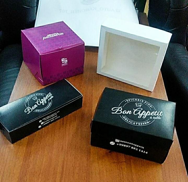 Коробки чизкейк, тандыр лаваш, сендвич