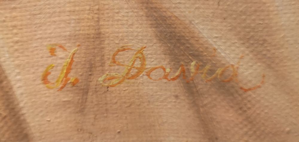 Tablou Trandafiri - semnat J. David