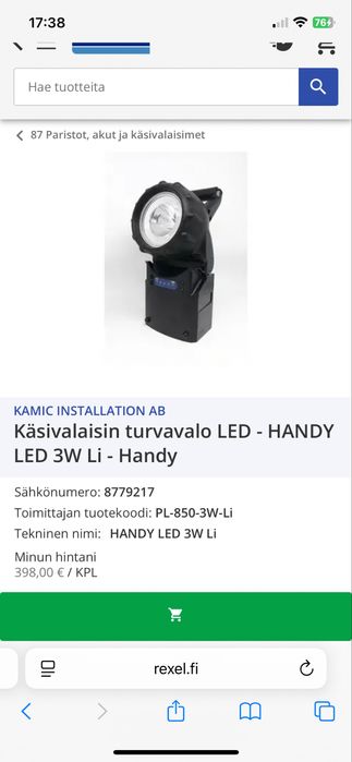 Lampa/Lanterna led lumini de siguranta Kamic