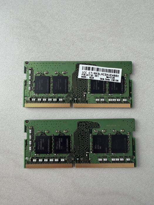 Memorie RAM 32GB 16GB 3200Mhz Laptop SODIMM  Samsung SK Hynix