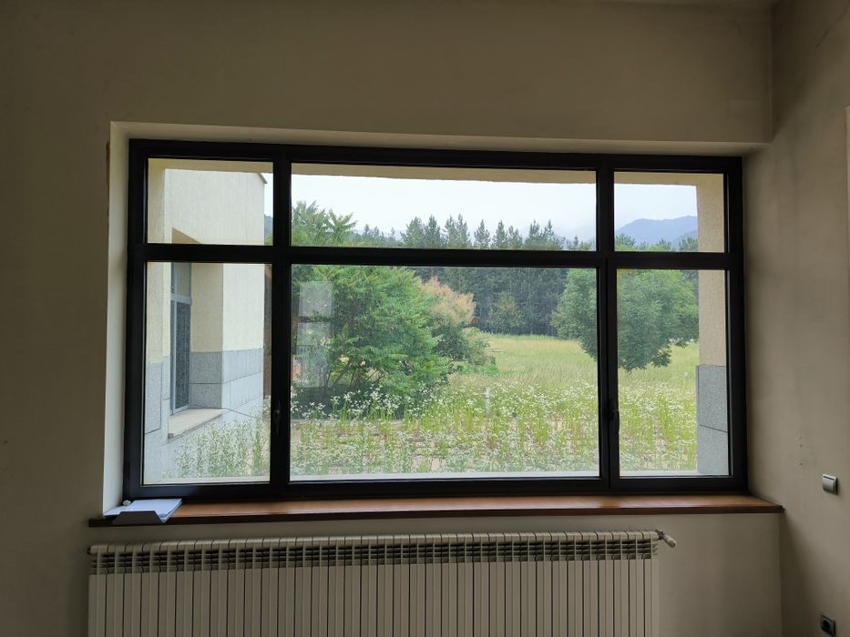 окна алюминиевые разных размеров