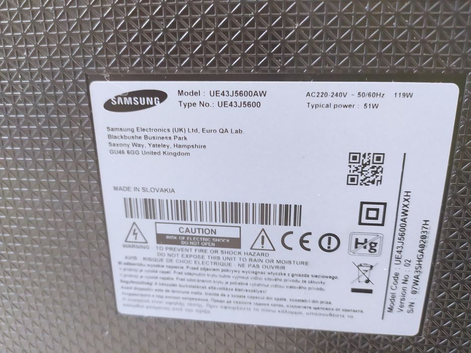 TV Smart Samsung 108 cm  !