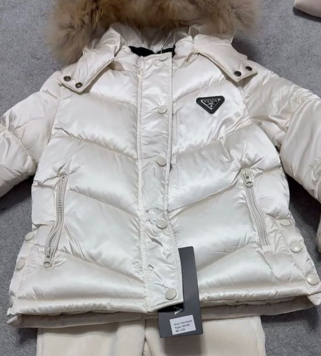 Новая зимняя (детская) куртка на девочку, на рост 86-110 см, Prada