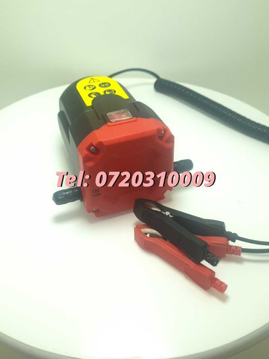 Unitate Transfer Orice Lichid Extractor 150L / H 12V Pentru Transfer Lichide Tehnice Alimentare 12V Auto Utila Pentru Garaj Service Si Atelier
