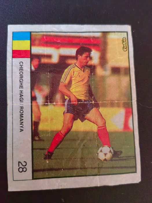 Abtibild Rar cu typo Gheorghe Hagi Cupa 90'