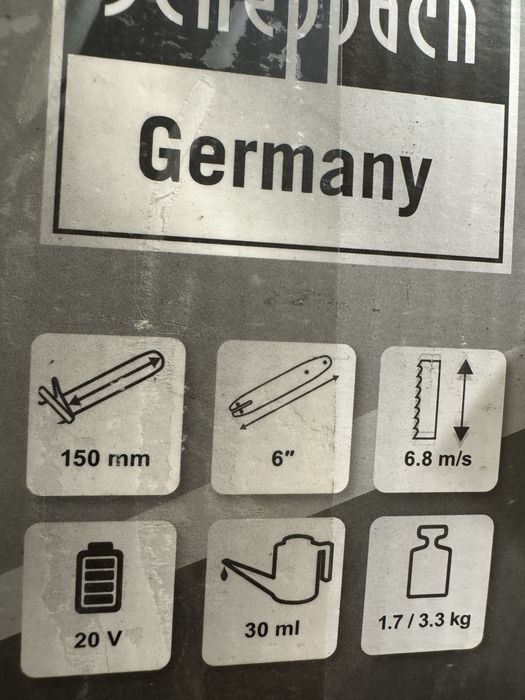 Minidrujba scheppach la baterie 20v racirr ulei lama