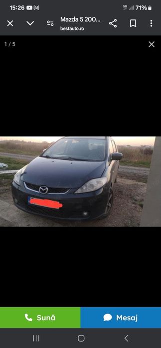 Dezmembram Mazda 5 an fabricatie 2006