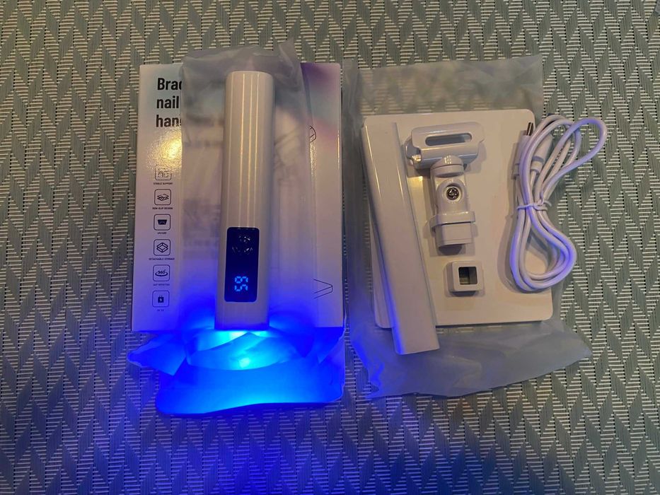 Преносима UV/LED лампа за нокти с поставка – 5V, USB захранване
