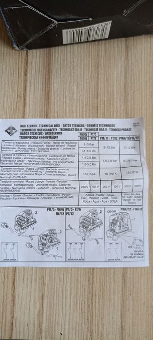реле давления Italtecnica PM/5