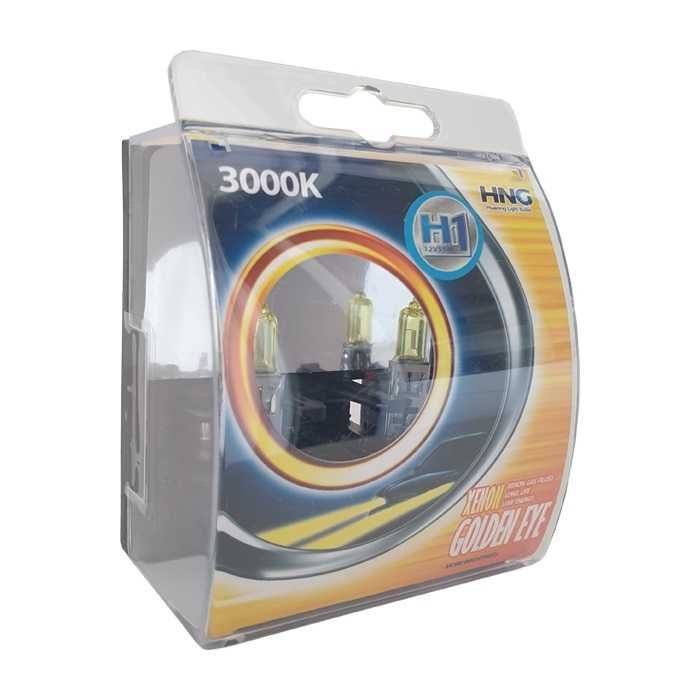 HNG халогенни крушки жълти H1 H3 H4 H7 H8 H11 HB3 HB4 GOLDEN EYE