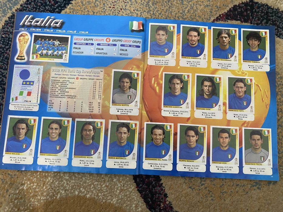 Panini FIFA World Cup 2002 Korea Japan Sticker Album