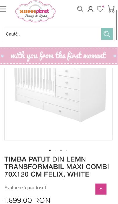 Vând pătuț ca nou