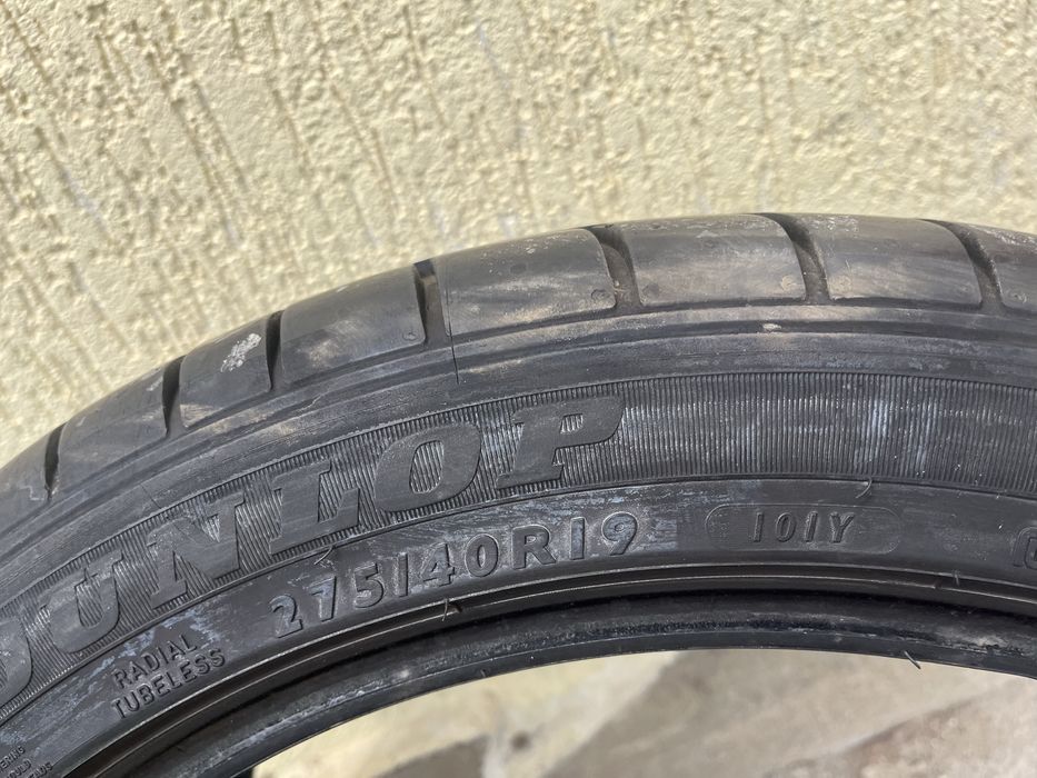 2 бр. летни гуми 275/40/19 Dunlop RSC 5 mm DOT 4117