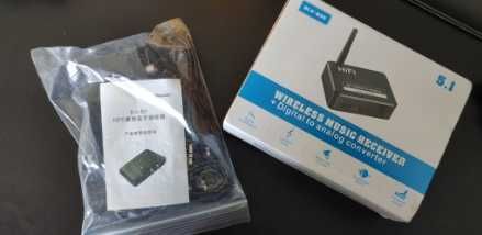 Bluetooth RCA конвертор цифров към аналогов сигнал 3.5мм AUX