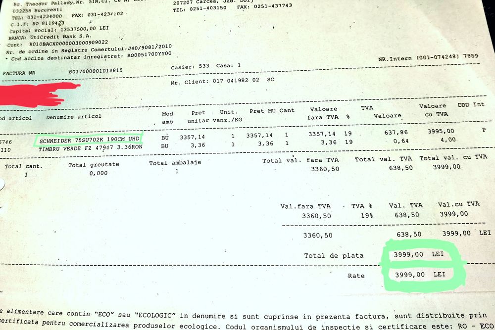 Smart TV Schneider® 190cm - 75SU702K