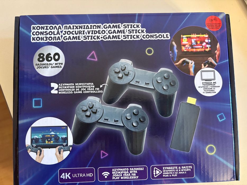 Game Stick Consolă 860 jocuri plus 2 manete ( hdmi ) noua