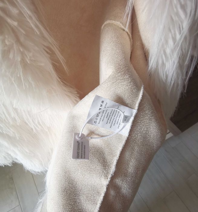 Ново бяло палто Monte Cervino от еко пух