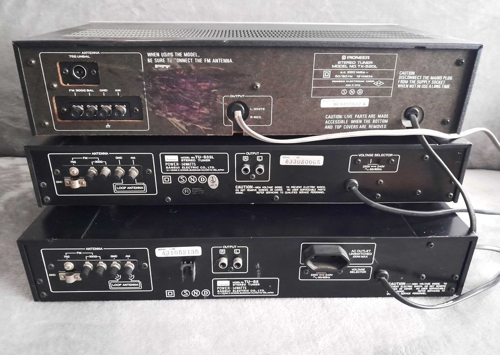 SANSUI TU-S33L / SANSUI TU-S5 / Pioneer TX-520L tunere vintage