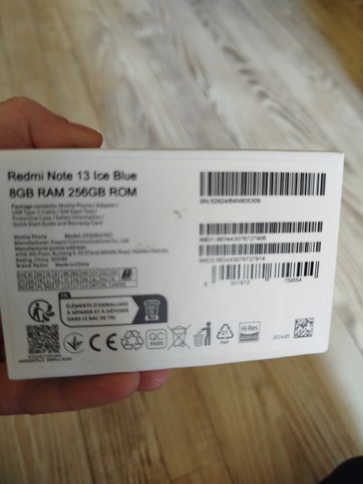 Xiaomi redmi note 13 - 256 GB ROM, 8 GB RAM , ОЩЕ В ГАРАНЦИЯ!!!