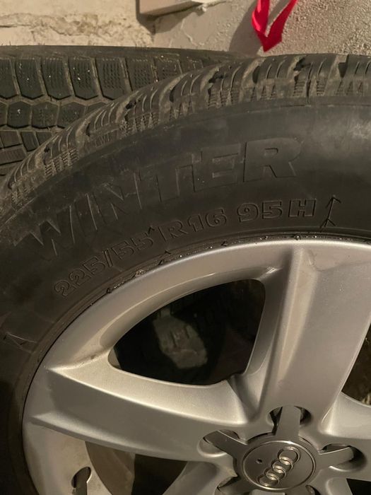 Jante audi R16 cu roti de iarna , in stare buna