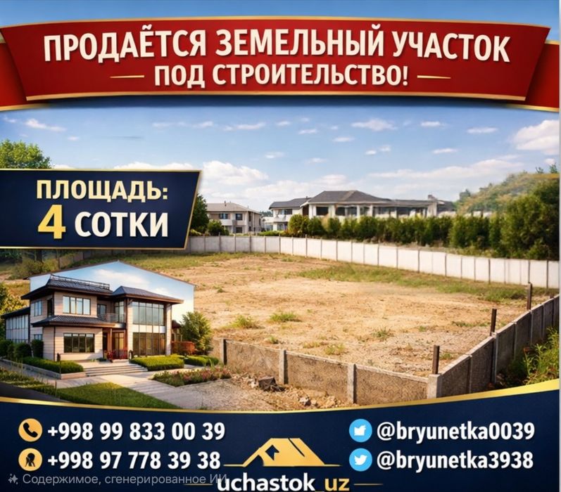 Учхоз, Алишеробод, Новый парк Узбекистан продается земельный участок