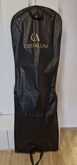 Rochie lunga din tul cu broderie manuala cu elemente Swarovski