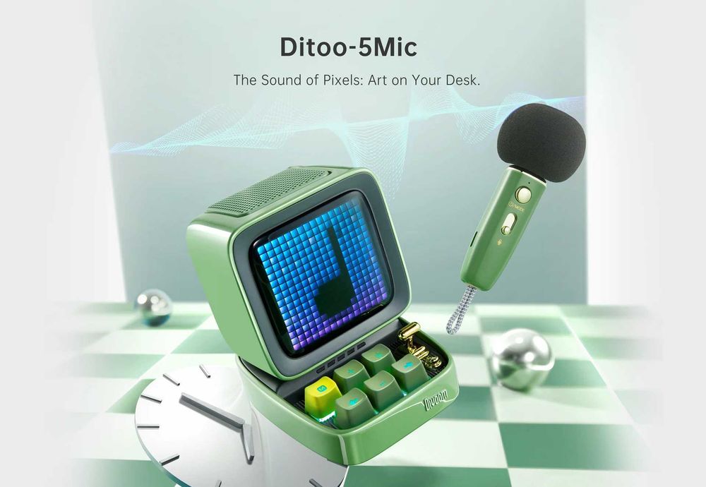 Divoom Ditoo 5 mic Караоке, калонка, мини комп.