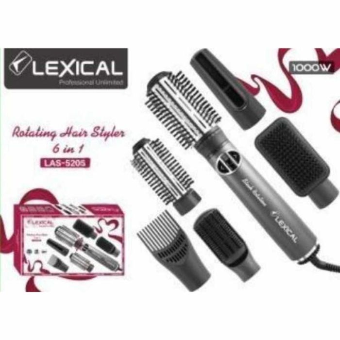 Ротираща четка за коса 6 в 1 Lexical – Професионален стайлинг у дома
