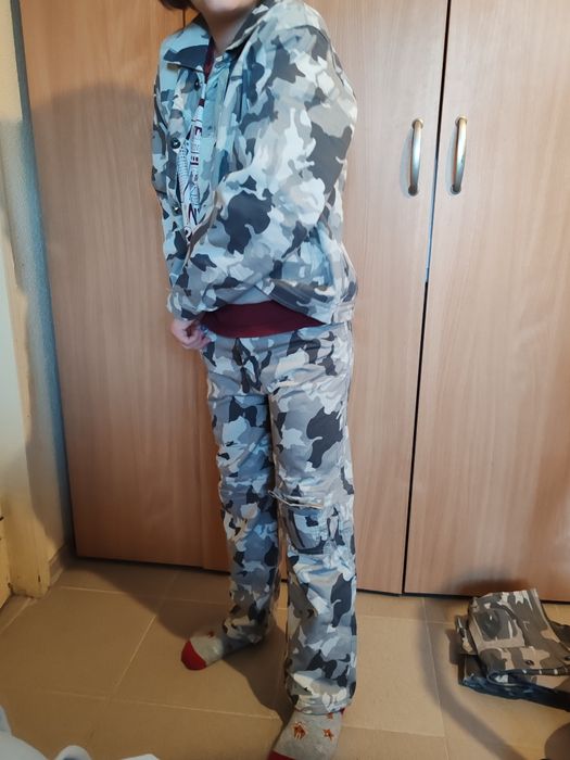 Costum soldati vanatoare camuflaj padure drumetie copii
