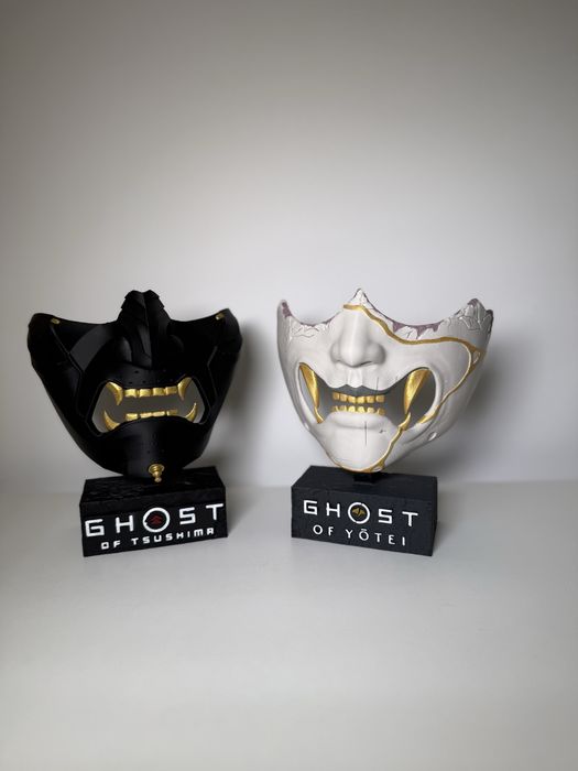 Set 2 masti personalizate Ghost of Yotei + Ghost of Tsushima