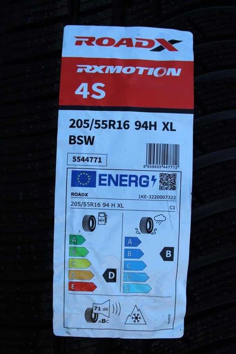 Anvelope noi 205/55R16 94H, XL, RoadX, All Season, DOT 2025
