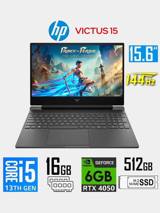 Игровой ноут HP Victus 15-fa2701wm i5-13420H DDR4 16GB SSD 512GB rtx 4