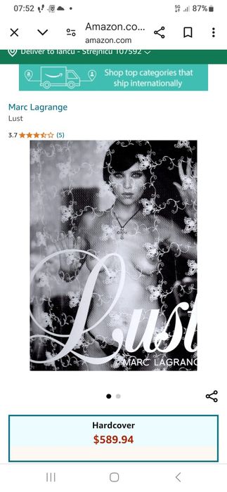 Marc Lagrange - Senza Parole  și Lust , albume de artă fotografică