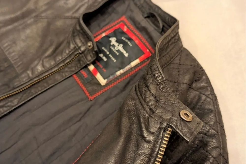 Мужская кожаная куртка Pepe jeans XL