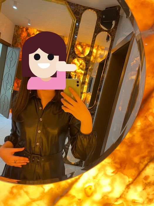 Продам кожаное платье