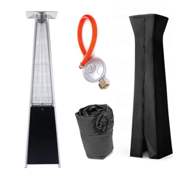 Газов отоплител-чадър 13 kW, 227 см – външен газов отоплител с калъф и