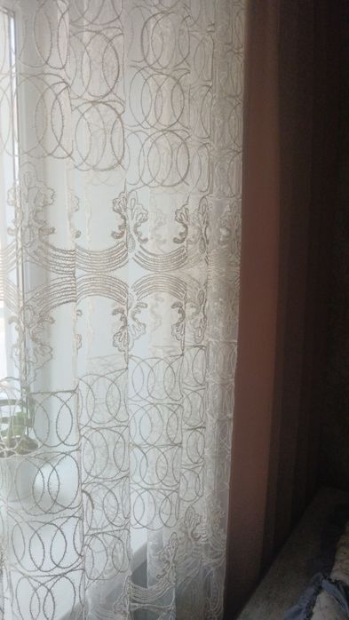 Продам тюль со шторами