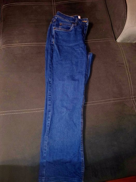 Pantalon din denim albastru