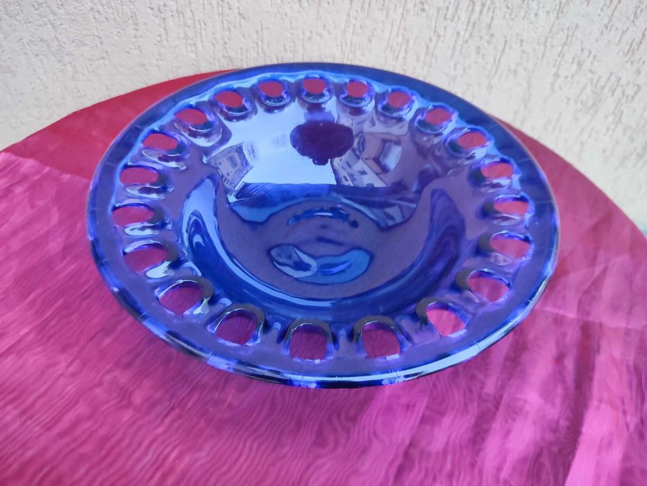 Fructieră sticlă masivă