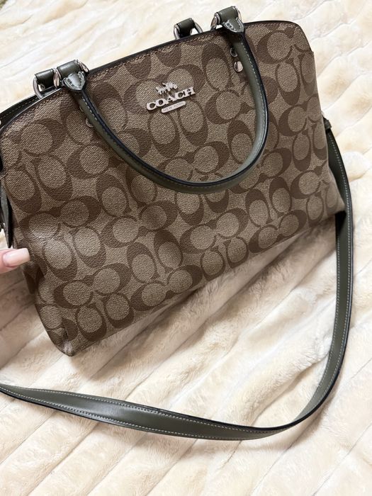 Сумка Coach зеленая