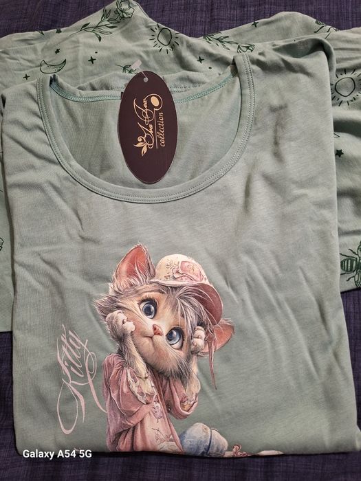 Дамска памучна пижама,размер XL