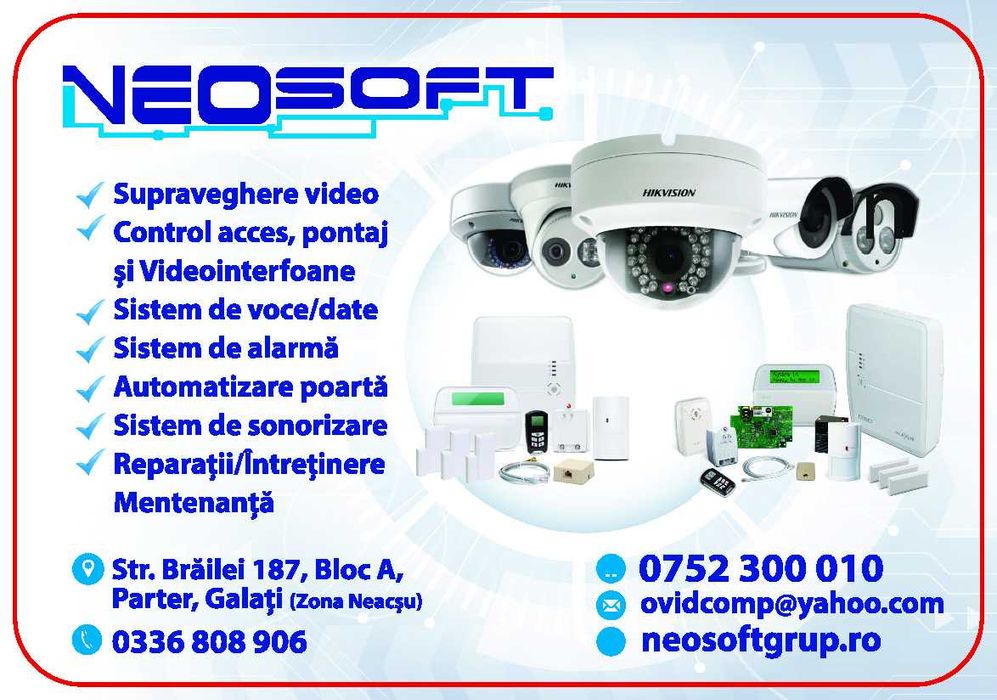 Montaj camere supraveghere si sisteme alarma