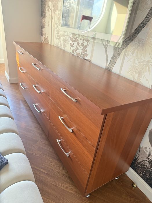 Комод напольный под красное дерево