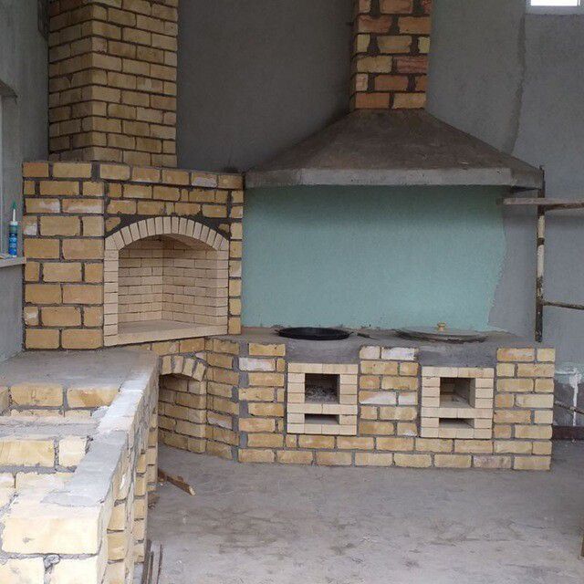 Барбекю   камины